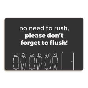 Don't Forget to Flush Funny Bathroom Sign