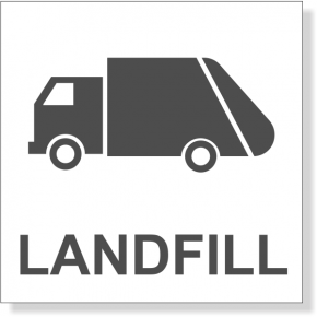 Grey Landfill Decal | 3