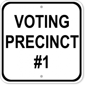 Voting Precinct Sign