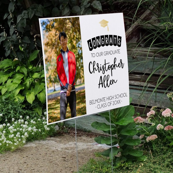 Congrats to Our Graduate | Graduation Yard Sign  - alternate view