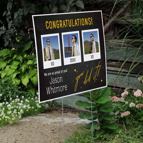 You Did It | Graduation Yard Sign - alternate view