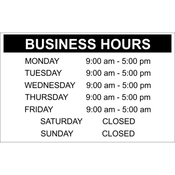 Business Hours