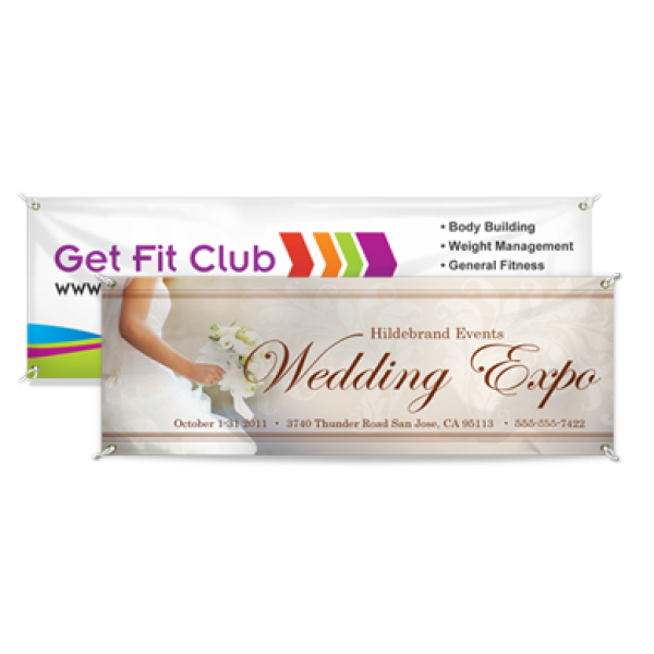4' x 8' Custom Full Color Vinyl Banner - alternate view
