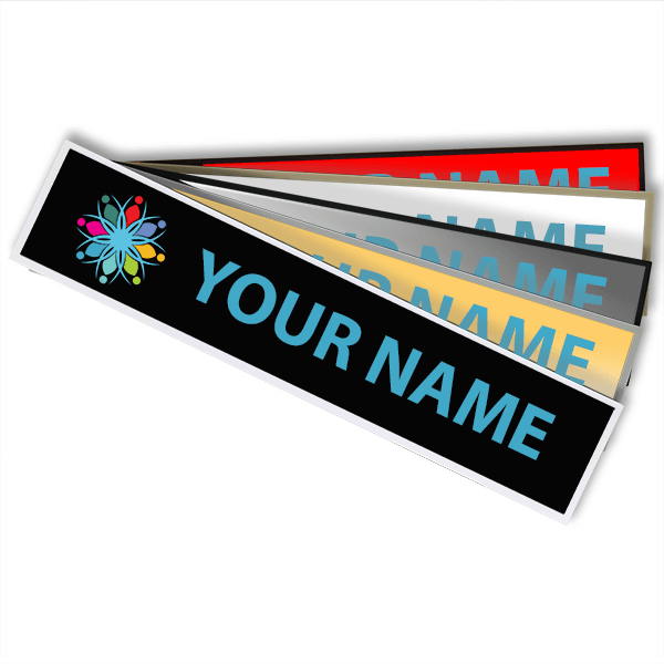 Plastic Square Corner Wall Sign with Color Insert (8129, 3128) - alternate view