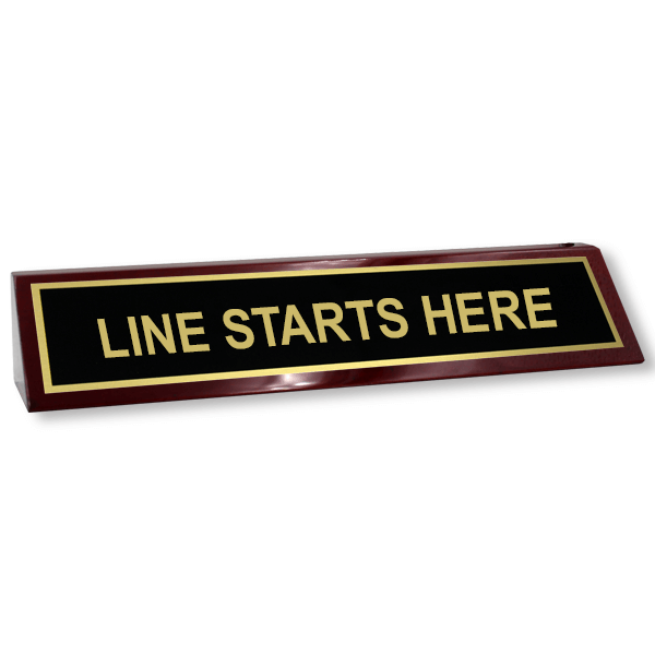 Line Starts Here Piano Desk Block