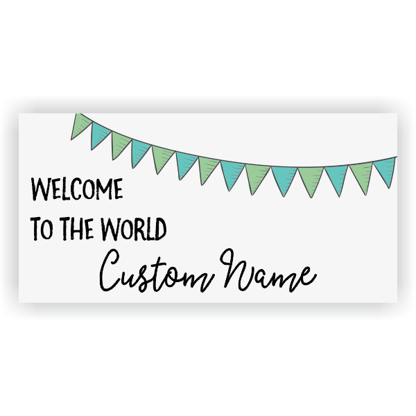 Boy Celebration Baby Shower Banner