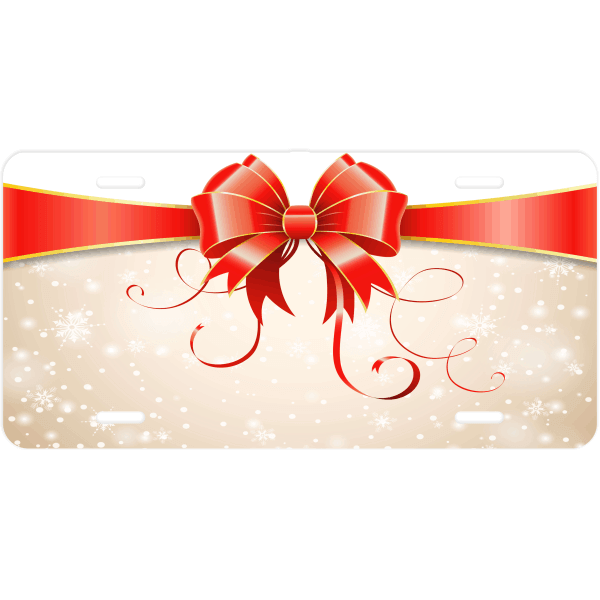 Christmas Wrap License Plate