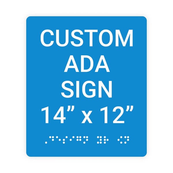 ADA Sign Vertical 14 in x 12 in