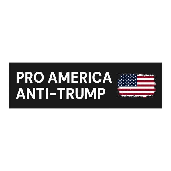 Anti-Trump Political Bumper Sticker