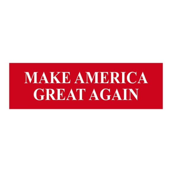 Make American Great Again Bumper Sticker | 3" x 10"