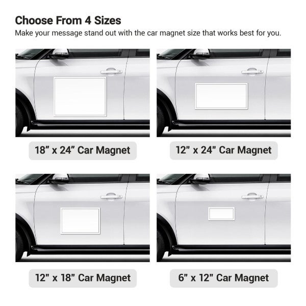 Custom Magnetic Signs - 12"x24" - alternate view