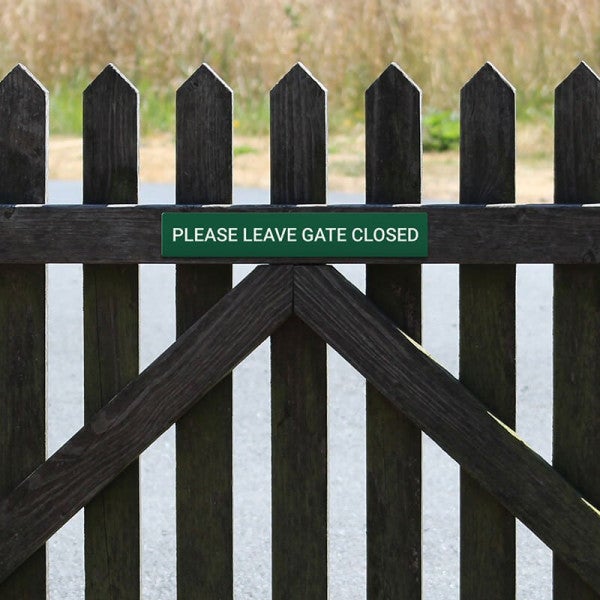 Plastic Engraved 3" x 18" Horizontal Sign - alternate view