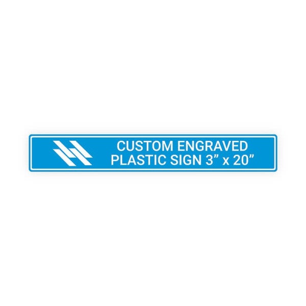 Engraved Sign Horizontal 3 in x 20 in
