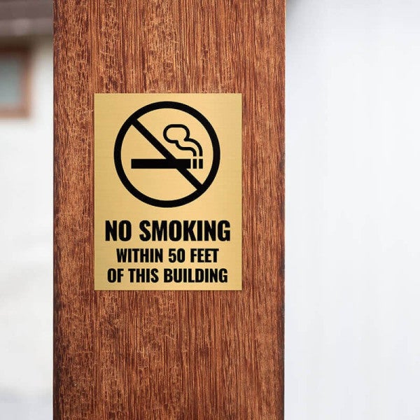 Engraved 4" x 3" Vertical Sign  - alternate view