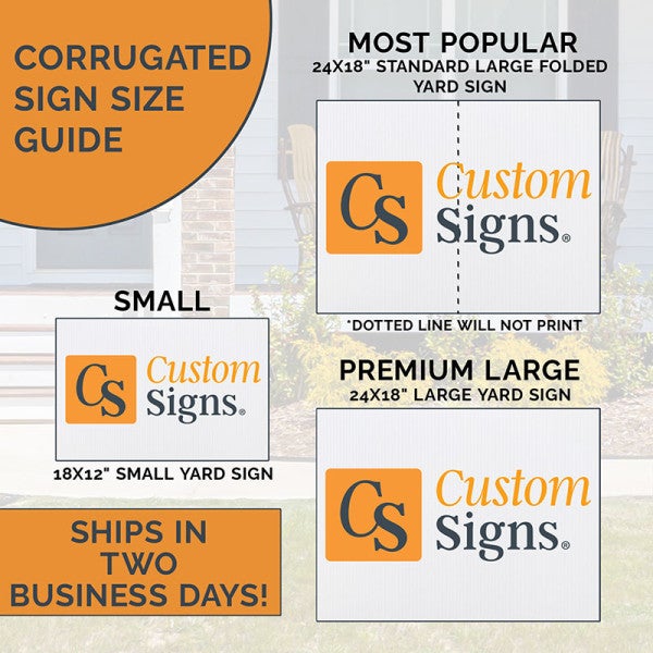 Custom For Rent Sign - alternate view