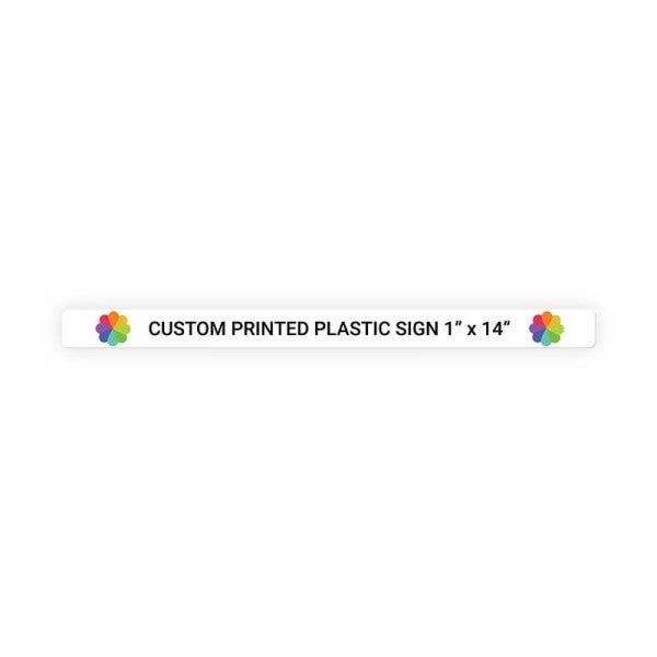 Color Sign Horizontal 1 in x 14 in