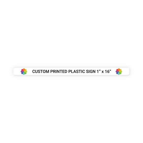Color Sign Horizontal 1 in x 16 in