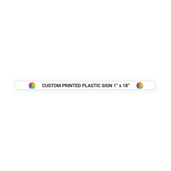 Color Sign Horizontal 1 in x 18 in