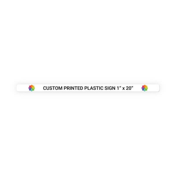 Color Sign Horizontal 1 in x 20 in