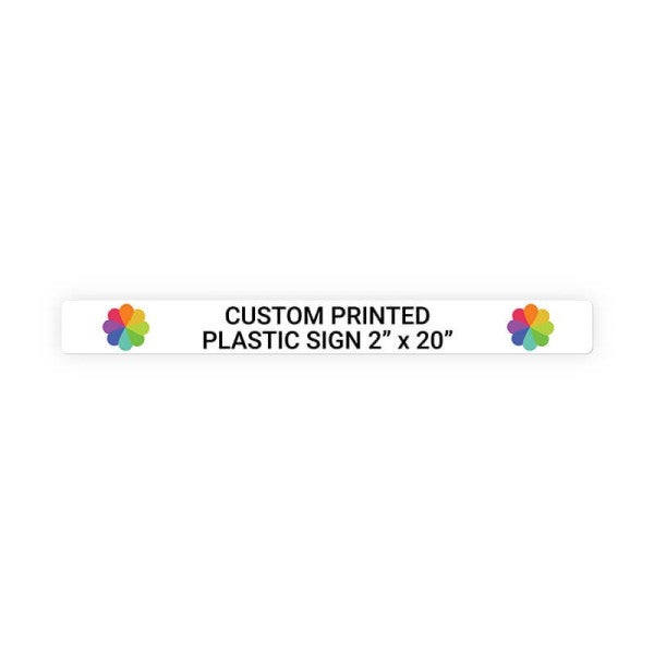 Color Sign Horizontal 2 in x 20 in