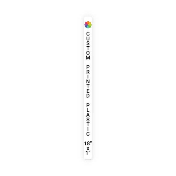 Color Sign Vertical 18 in x 1 in