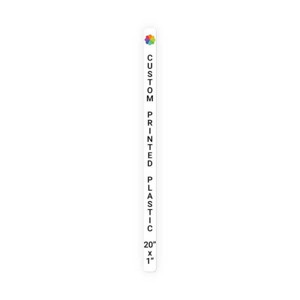 Color Sign Vertical 20 in x 1 in