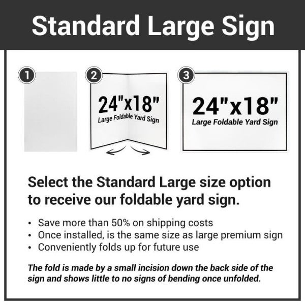 George Washington Make America Yard Sign - alternate view