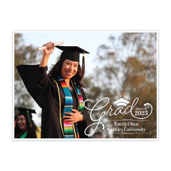 Graduation Yard Sign Script Text - alternate view
