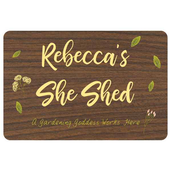 Custom She Shed Floral Sign | 8" x 12"
