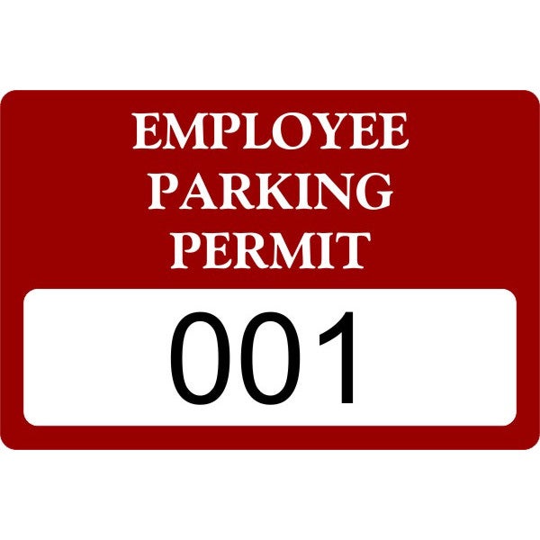 Employee Parking Bumper Sticker