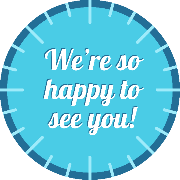 We're So Happy to See You Business Reopening Floor Decal