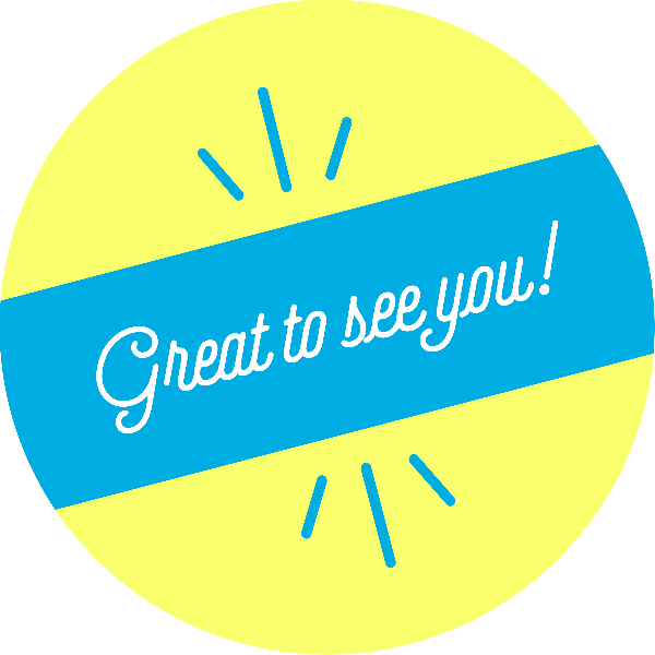 Great to See You Script Set Business Reopening Floor Decal