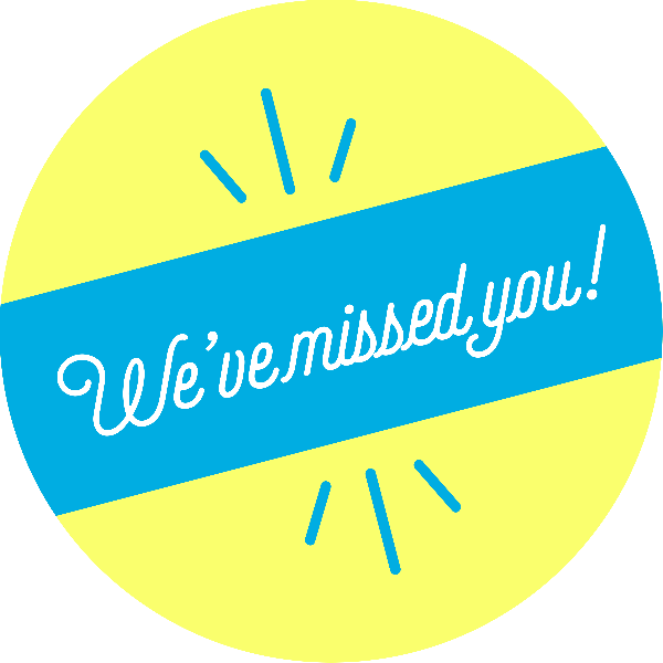We've Missed You Script Set Business Reopening Floor Decal