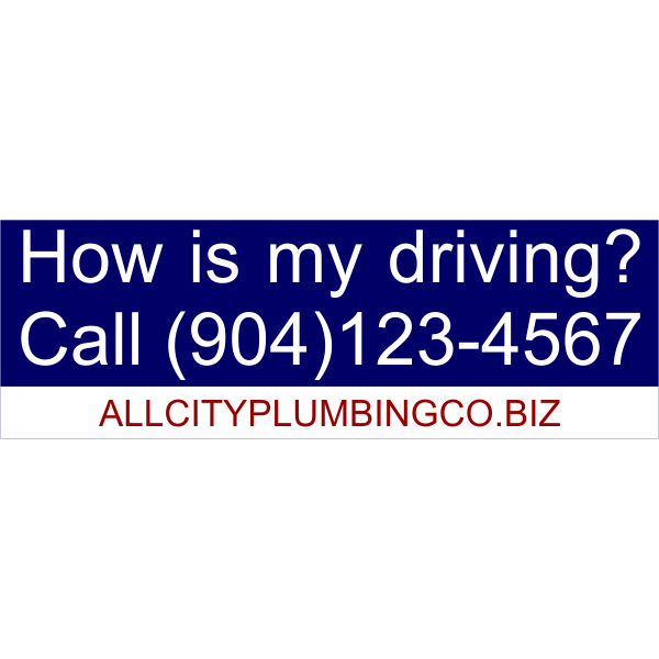 My Driving Bumper Sticker