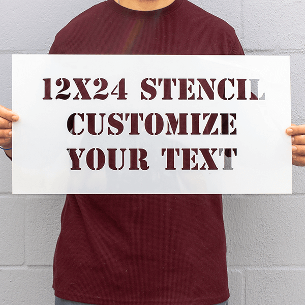 12" x 24" Custom Stencil - alternate view