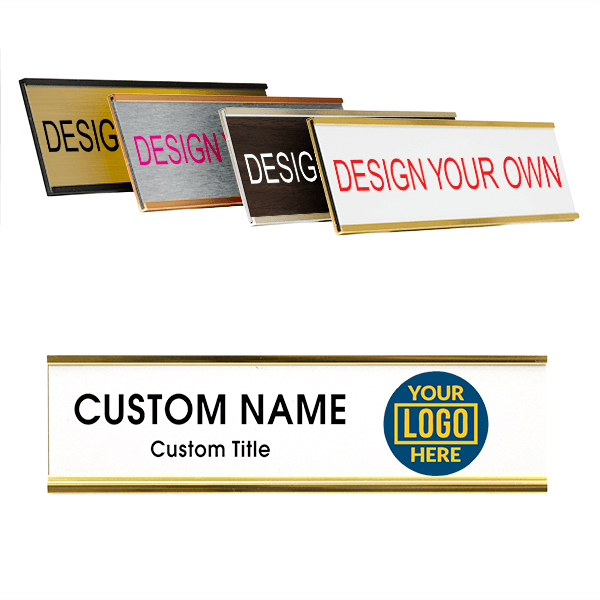 Right Logo Full Color 2" x 8" Wall Plate with Holder
