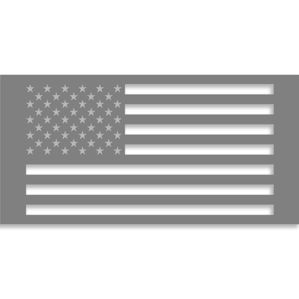 USA Flag 4" x 7" Mylar Stencil
