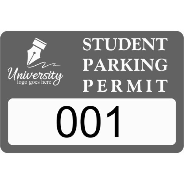 Student Parking Bumper Sticker