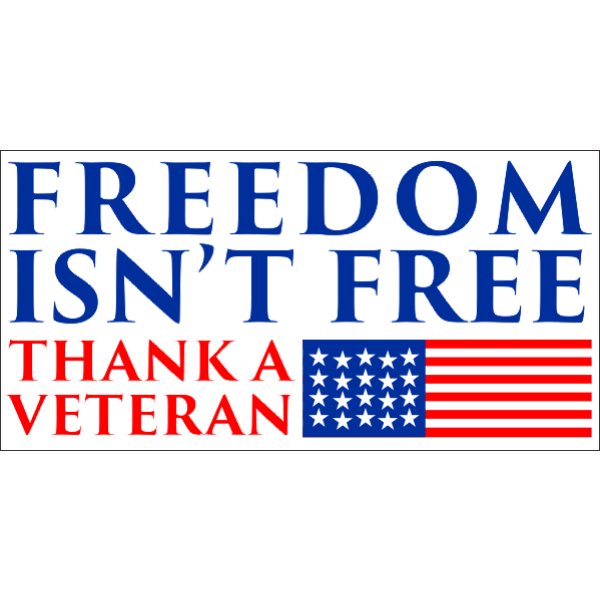 Thank a Veteran Bumper Sticker