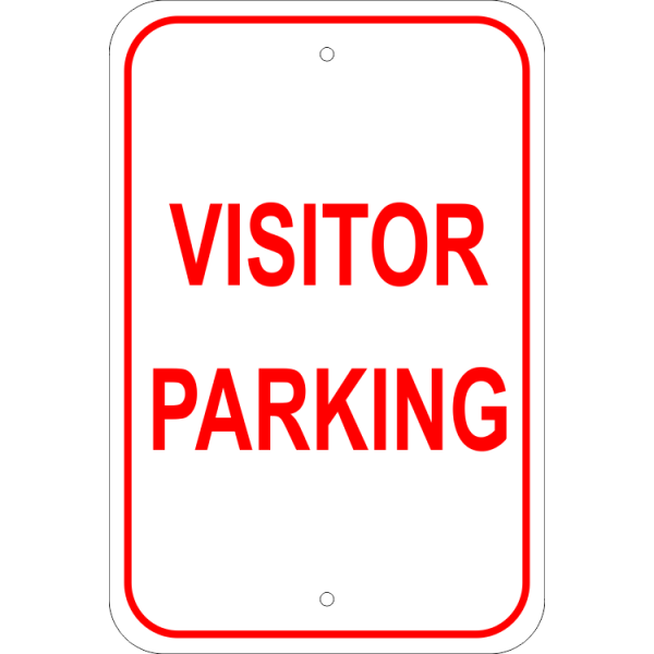 Visitor Parking Aluminum Sign