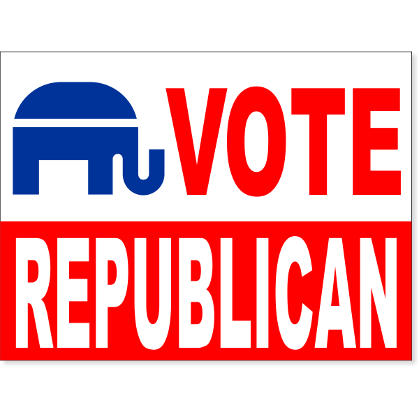 Vote Republican Yard Sign