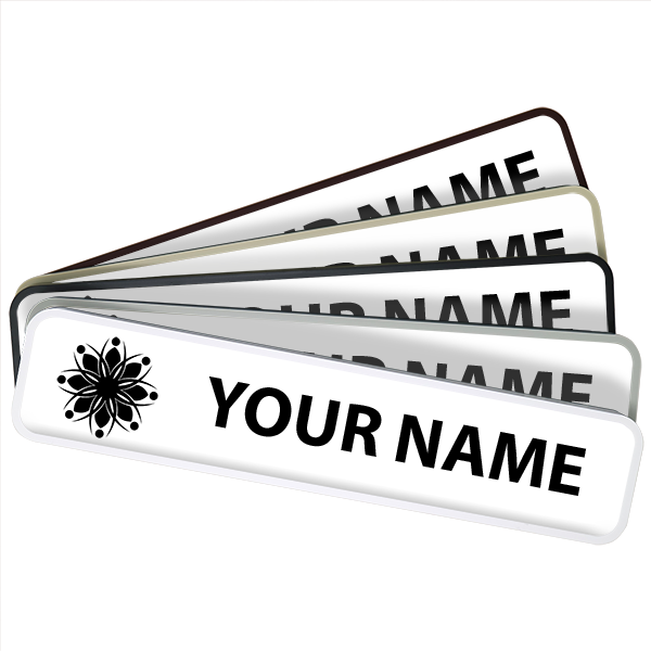 1.75 in x 9 in Plastic Cubicle Sign Round Corners 1.75 in x 9 in Plastic Cubicle Sign Round Corners