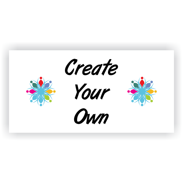 Create Your Own 1" x 2" Vinyl Sticker Create Your Own 1" x 2" Vinyl Sticker
