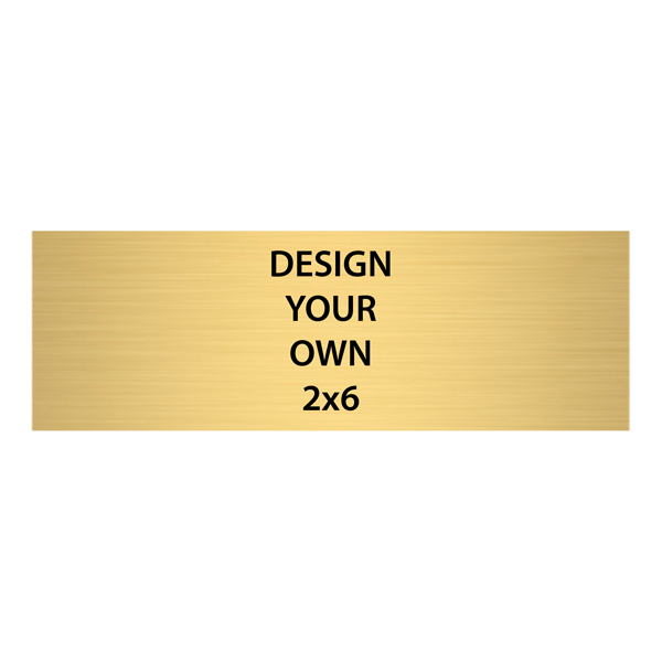 Custom Gold Brass Luggage Tags - Name Tag Wizard