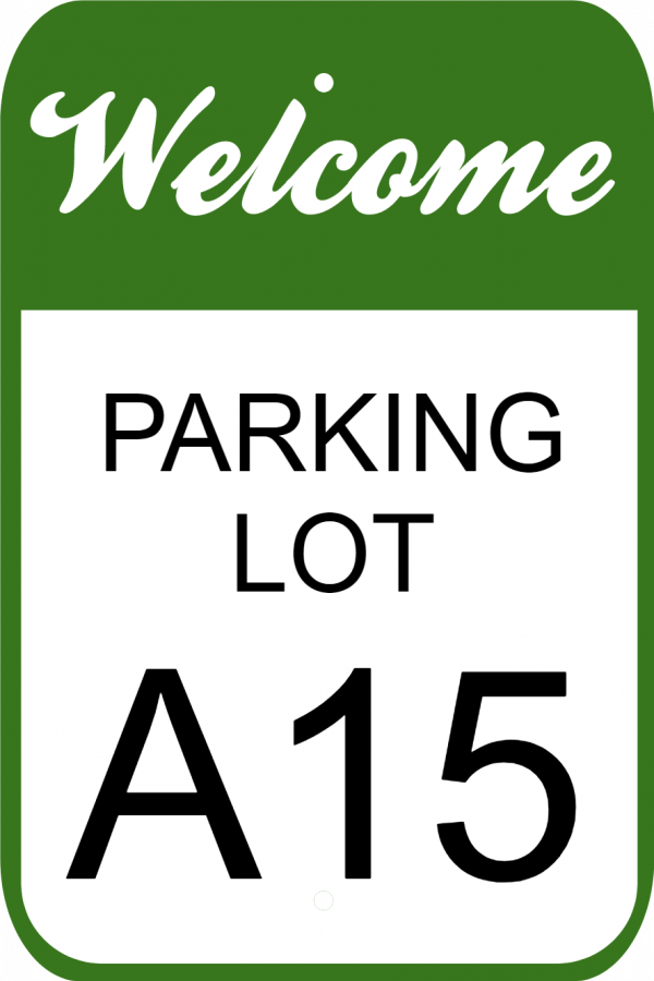 Welcome Parking Lot Letter Sign | 18" x 12" Welcome Parking Lot Letter Sign | 18" x 12"