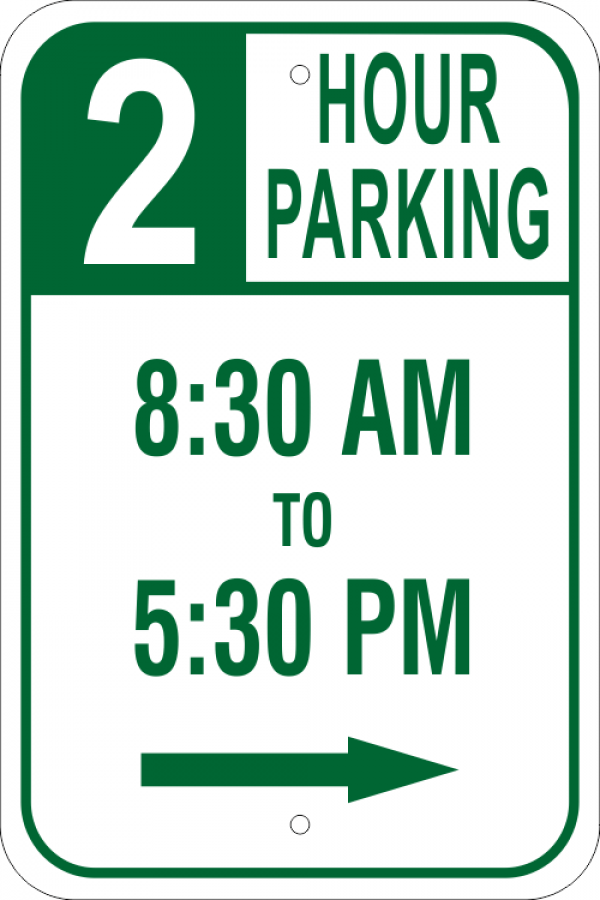 Parking Time Right Arrow Parking Sign Parking Time Right Arrow Parking Sign