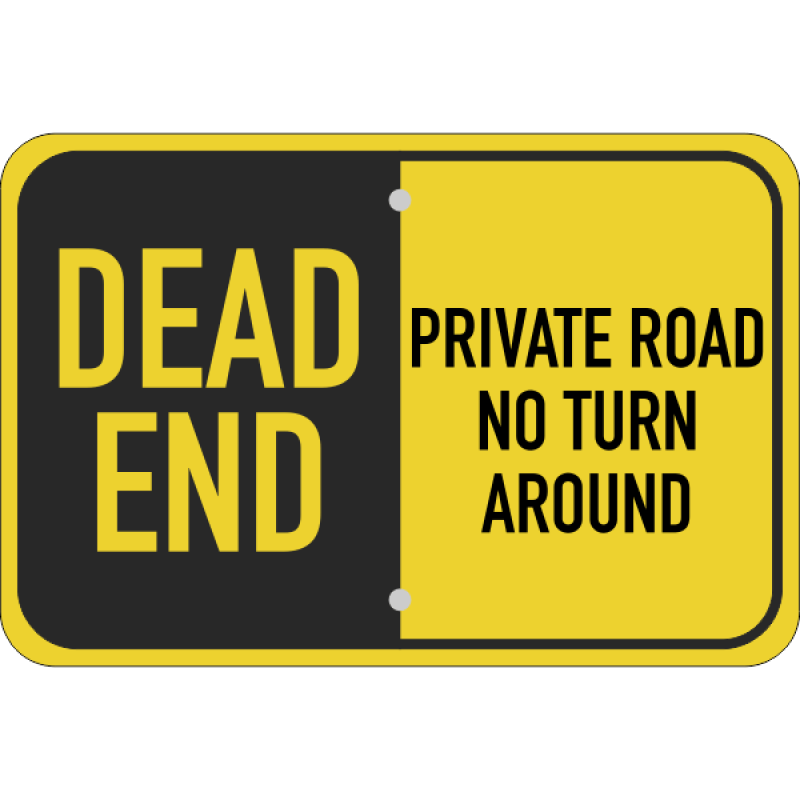 Horizontal Private Road Dead End