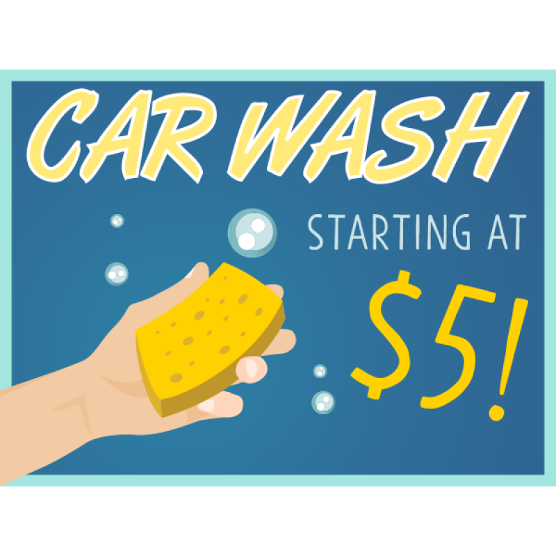 Hand Car Wash Sign