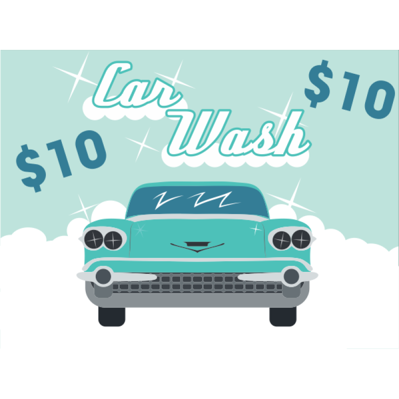 Vintage Car Wash Sign