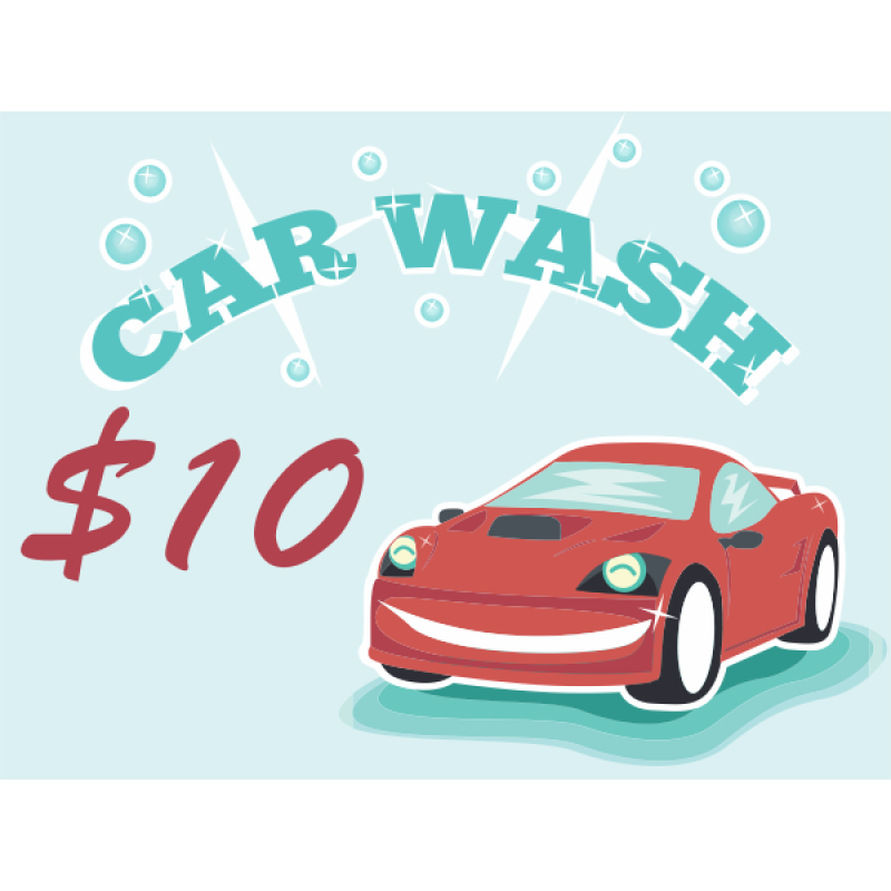 Sparkling Clean Car Wash Sign